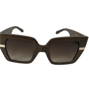 Quay Notorious NEUTRT/SMK Gradient Square Sunglasses New